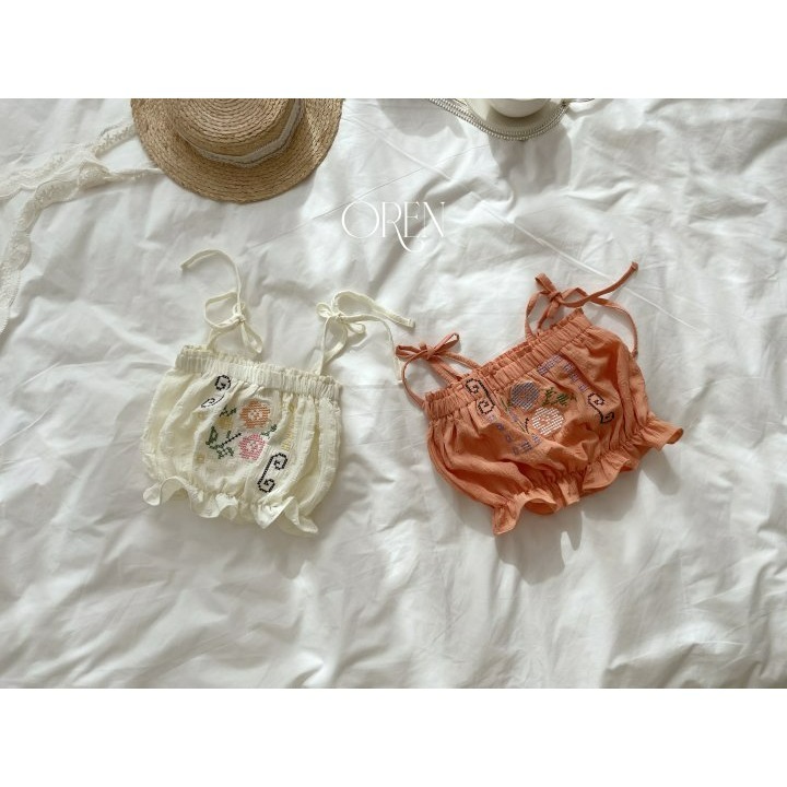 Oren 背心 오렌 로미플라워뷔스띠에키즈-細節圖7