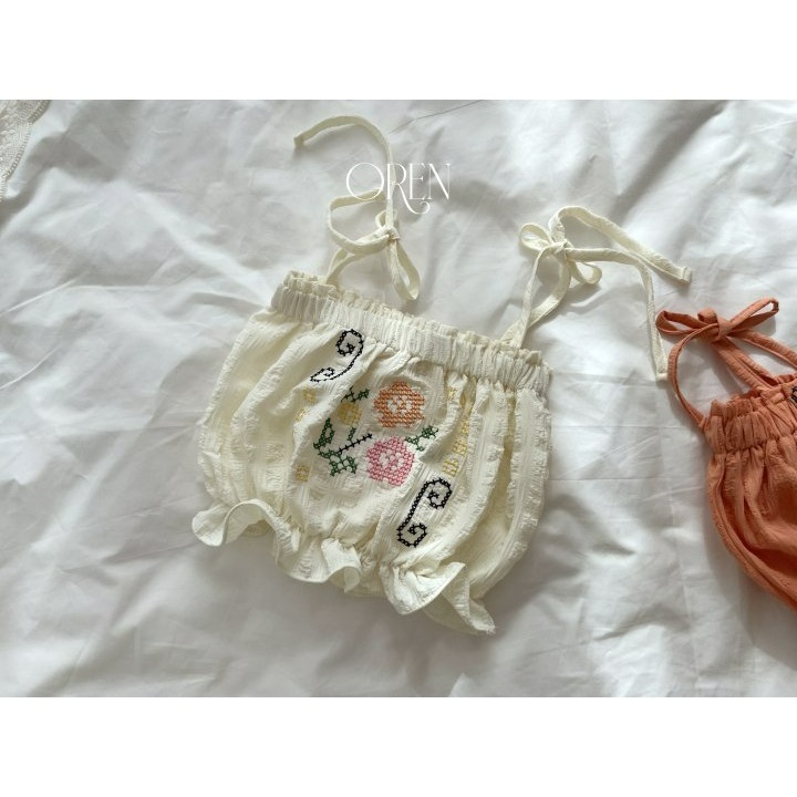 Oren 背心 오렌 로미플라워뷔스띠에키즈-細節圖8