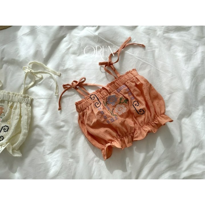 Oren 背心 오렌 로미플라워뷔스띠에키즈-細節圖9