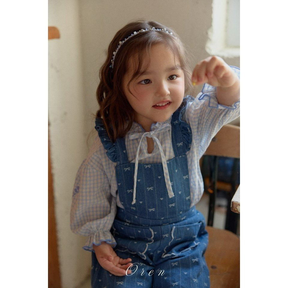 Oren 吊帶褲 오렌 벨꽃주머니오버올키즈-細節圖6