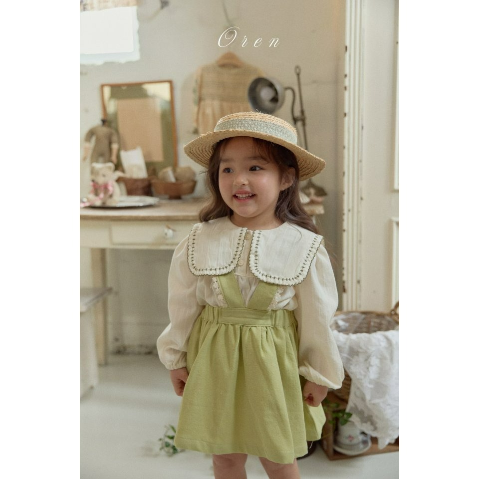 Oren 上衣 오렌 아뜰리에리버시블블라우스키즈-細節圖4