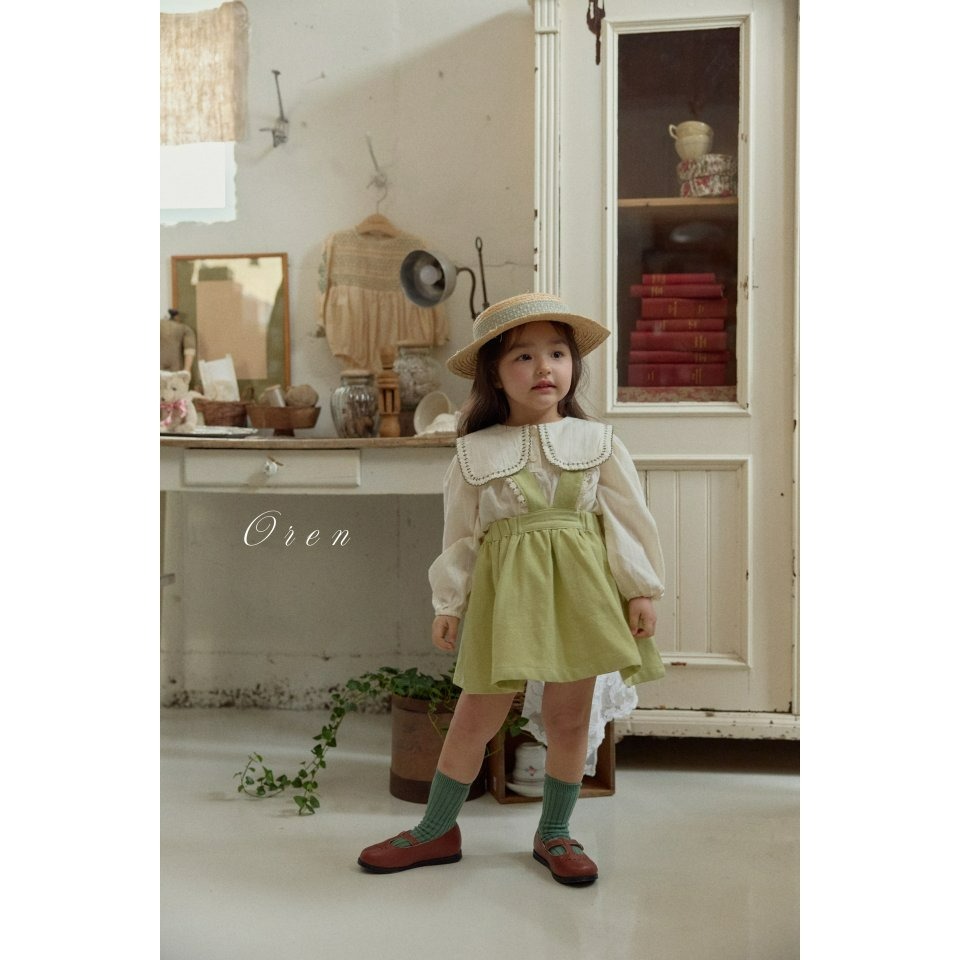 Oren 上衣 오렌 아뜰리에리버시블블라우스키즈-細節圖5