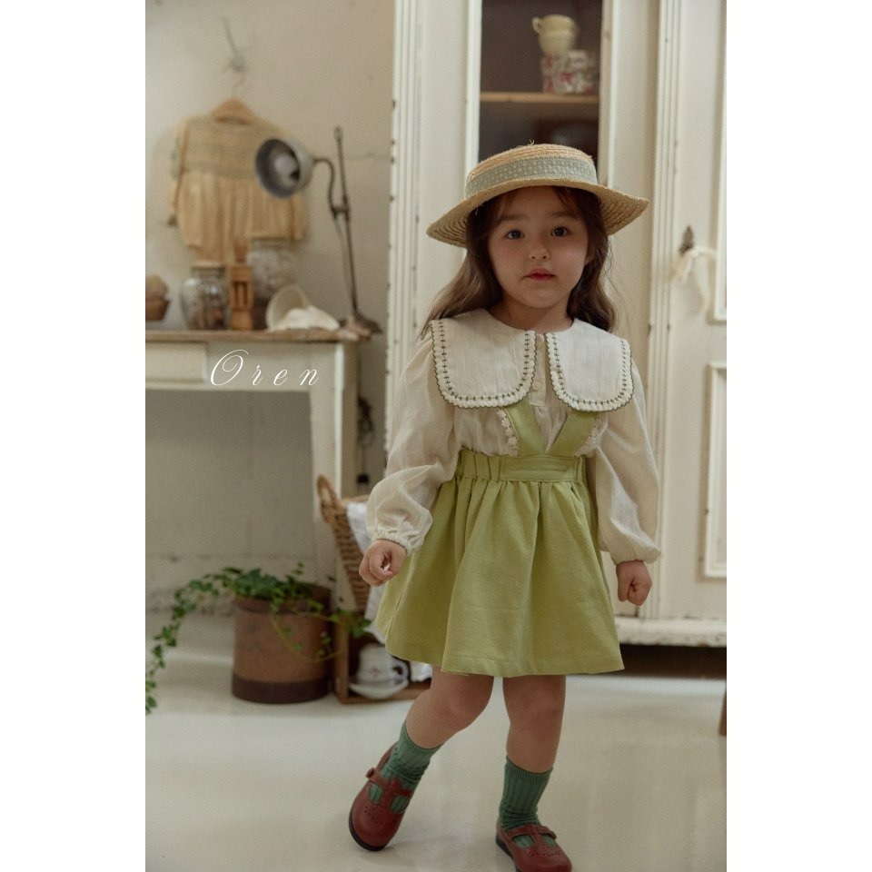 Oren 上衣 오렌 아뜰리에리버시블블라우스키즈-細節圖6