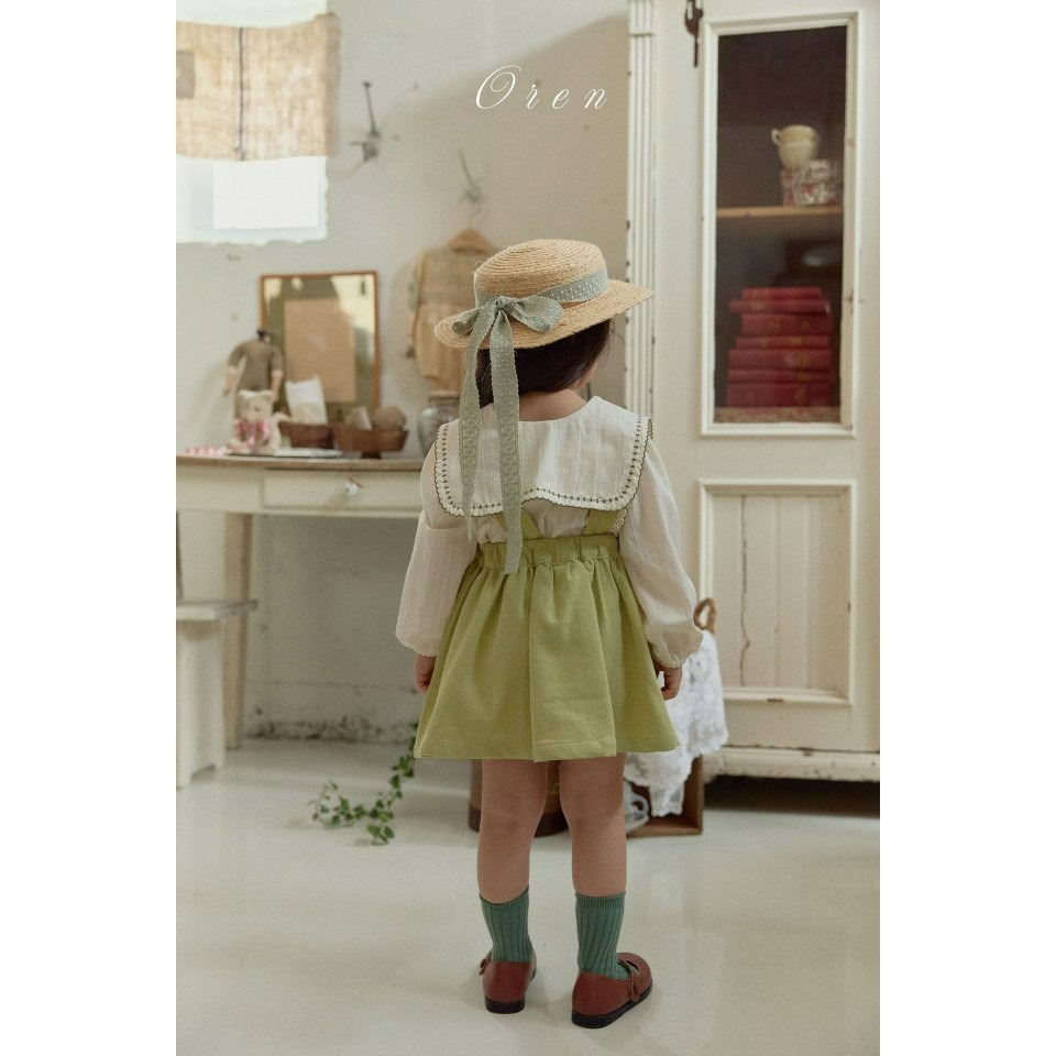 Oren 上衣 오렌 아뜰리에리버시블블라우스키즈-細節圖8