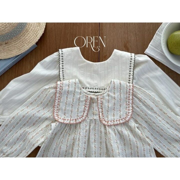 Oren 上衣 오렌 아뜰리에리버시블블라우스키즈-細節圖9