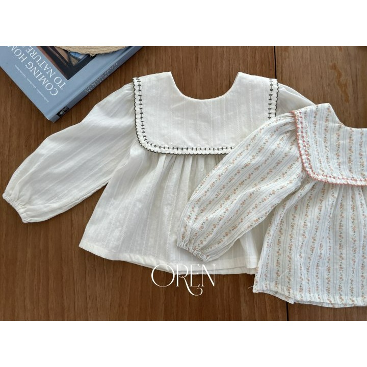 Oren 上衣 오렌 아뜰리에리버시블블라우스키즈-細節圖10