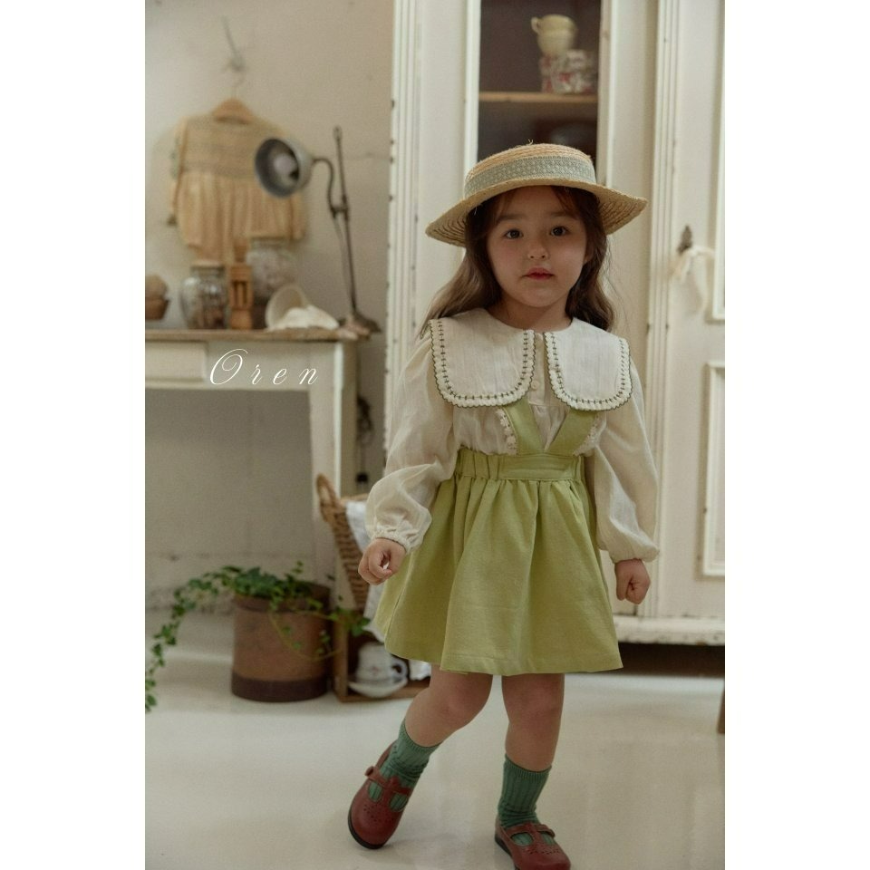 Oren 裙子 오렌 아뜰리에점퍼스커트키즈-細節圖5