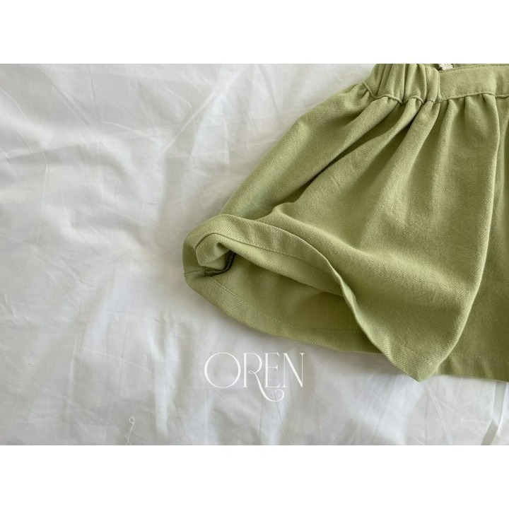 Oren 裙子 오렌 아뜰리에점퍼스커트키즈-細節圖10