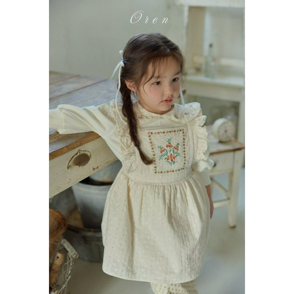 Oren 裙子 오렌 아르보자수점퍼스커트키즈-細節圖3