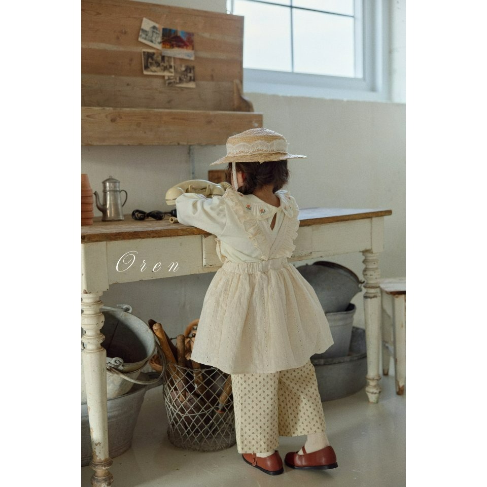 Oren 裙子 오렌 아르보자수점퍼스커트키즈-細節圖5