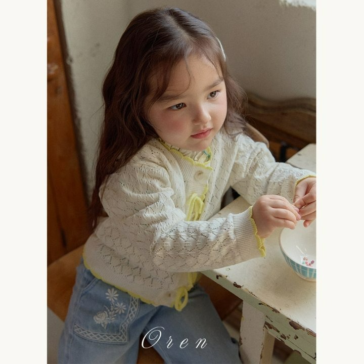 Oren 開襟衫 오렌 아멜리스카시니트가디건키즈-細節圖2