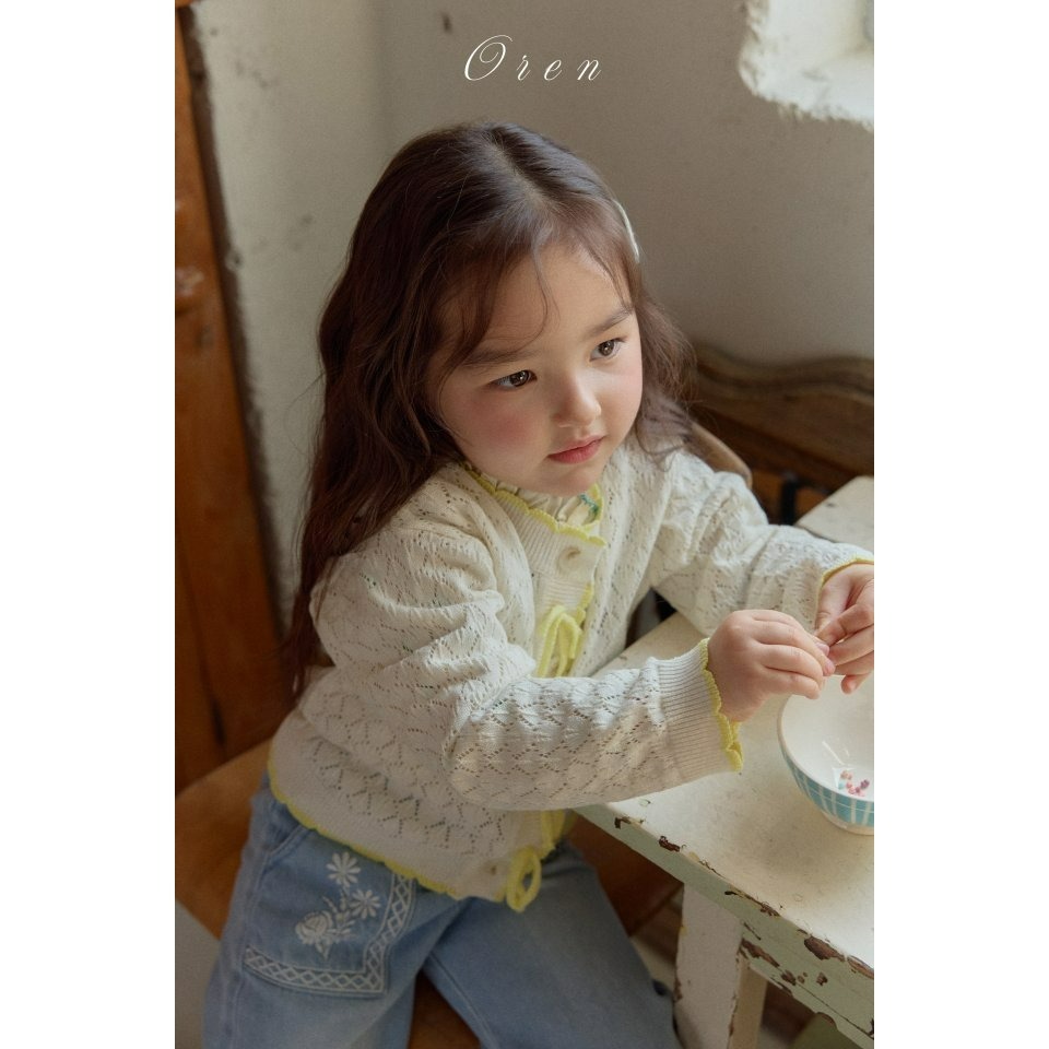 Oren 開襟衫 오렌 아멜리스카시니트가디건키즈-細節圖3
