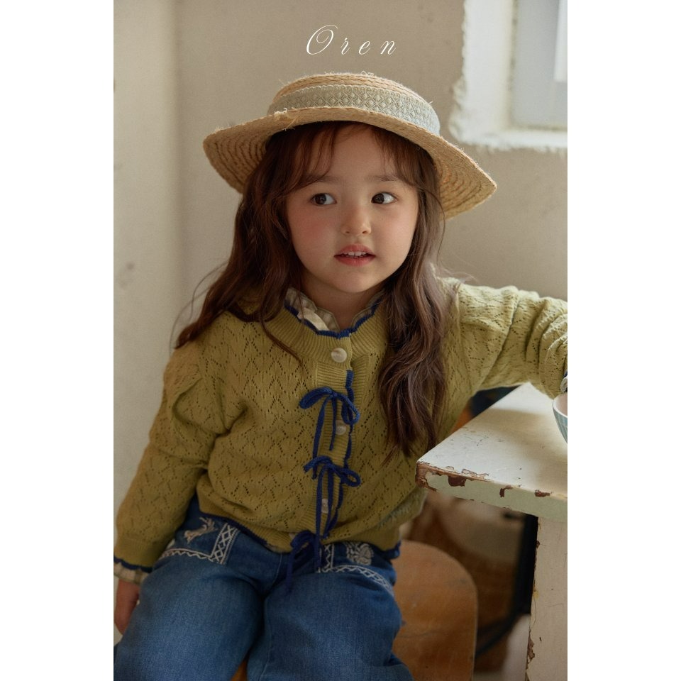 Oren 開襟衫 오렌 아멜리스카시니트가디건키즈-細節圖5