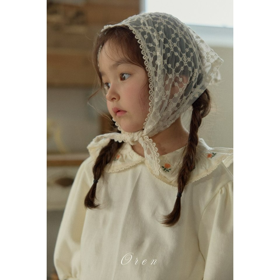 Oren 上衣 오렌 아샤꽃자수맨투맨키즈-細節圖4