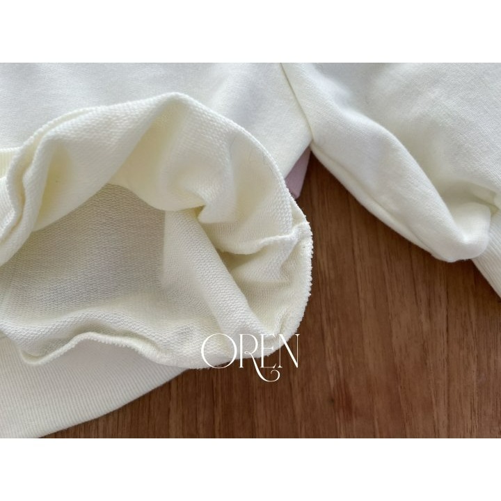 Oren 上衣 오렌 아샤꽃자수맨투맨키즈-細節圖11