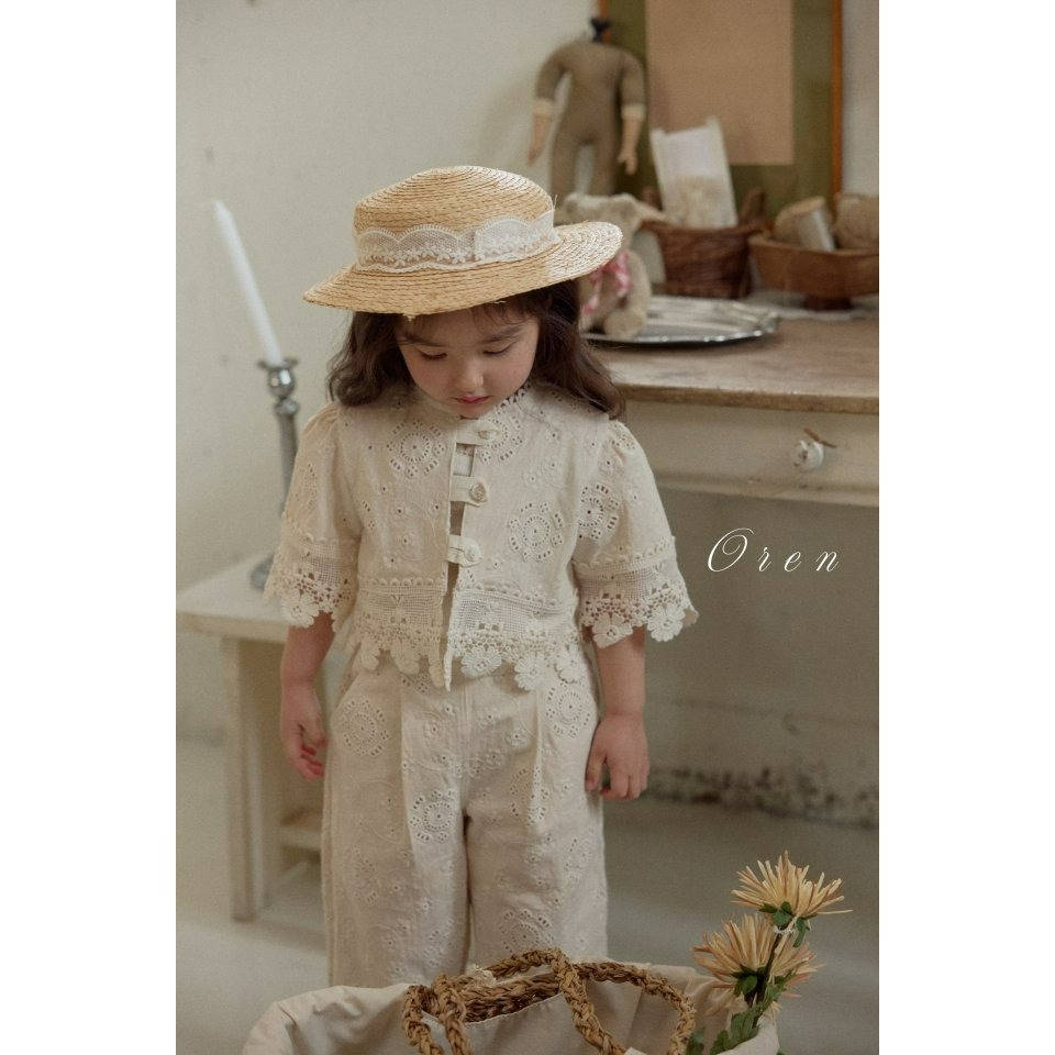 Oren 褲子 오렌 코제트바지키즈-細節圖6