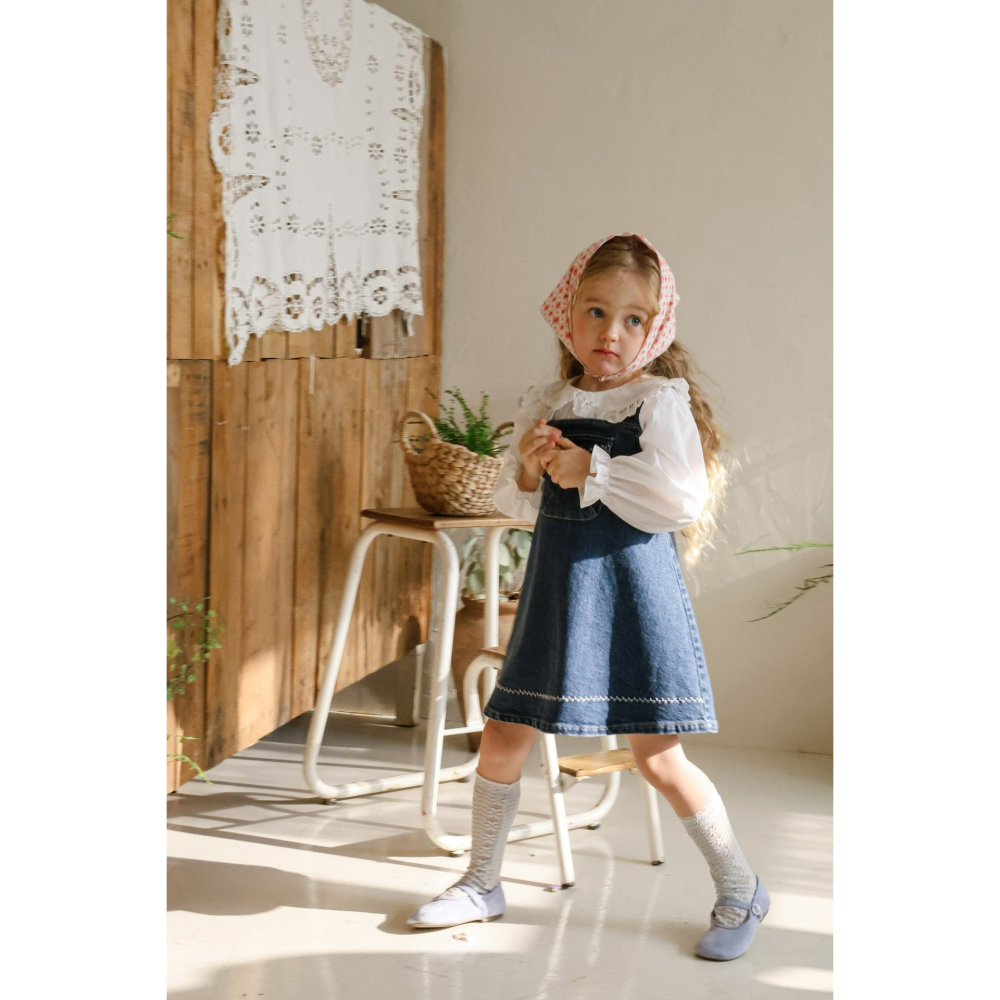 Flo 裙子 플로 에바데님점프스커트-細節圖2