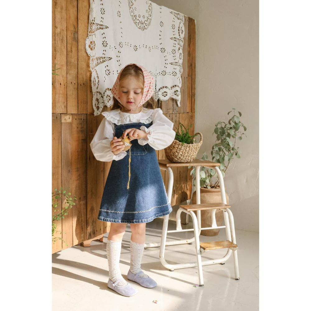 Flo 裙子 플로 에바데님점프스커트-細節圖3