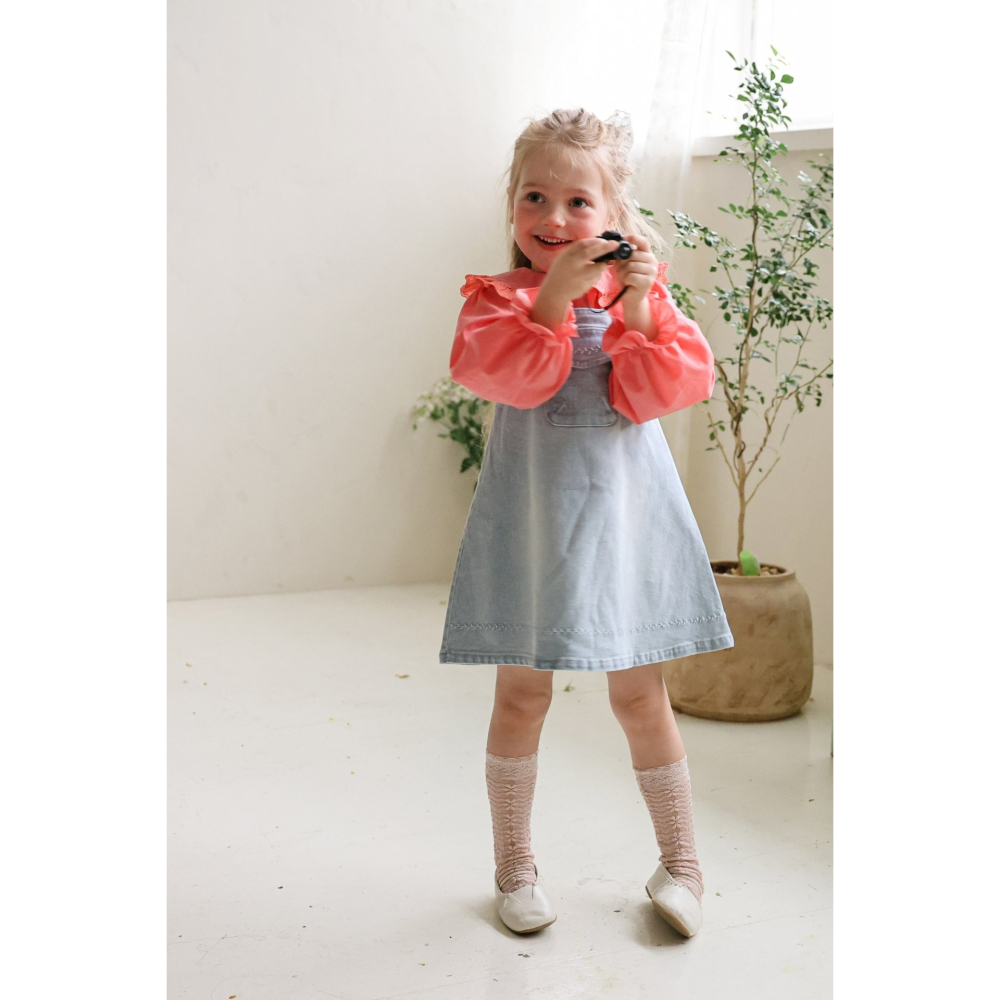 Flo 裙子 플로 에바데님점프스커트-細節圖4