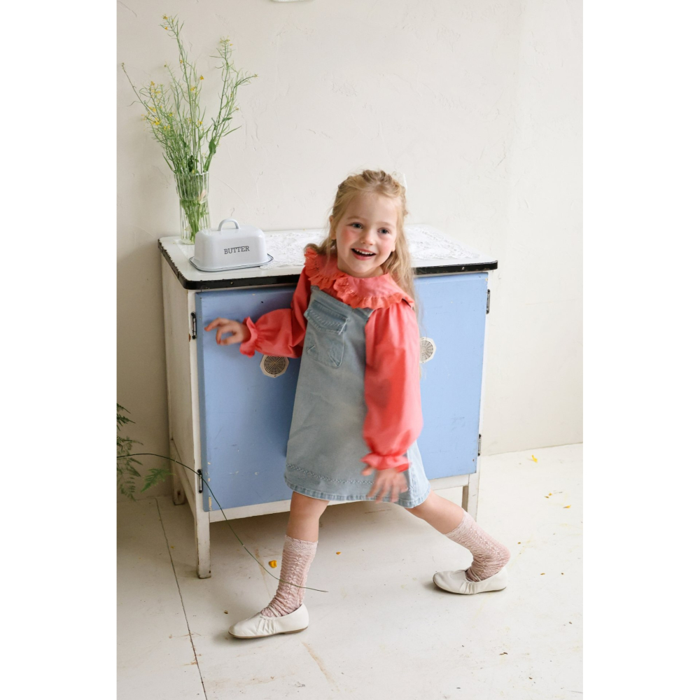 Flo 裙子 플로 에바데님점프스커트-細節圖5