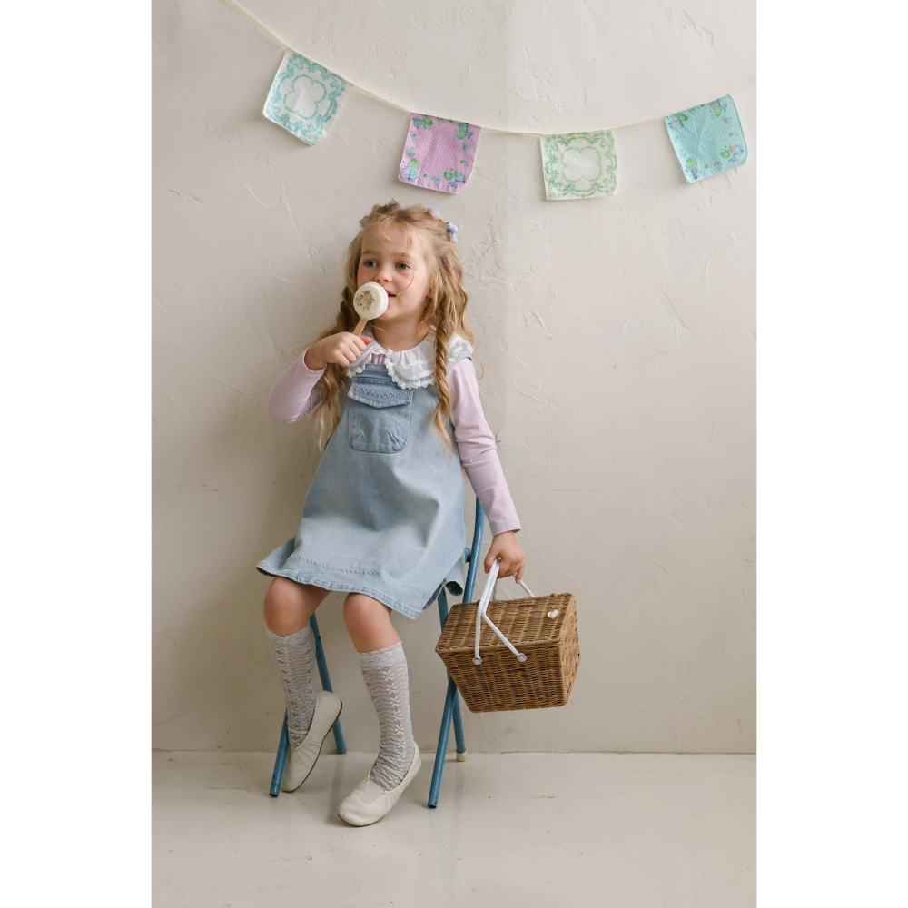 Flo 裙子 플로 에바데님점프스커트-細節圖9