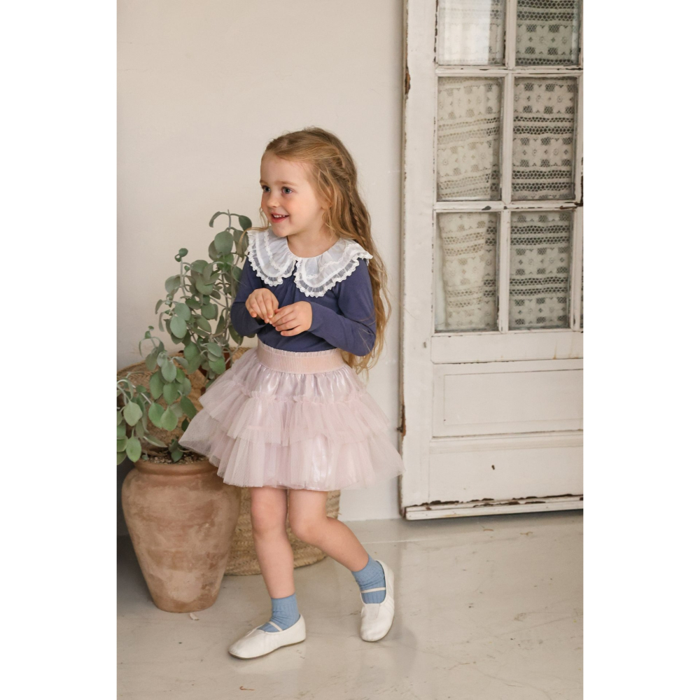 Flo 裙子 플로 세실망사스커트-細節圖8