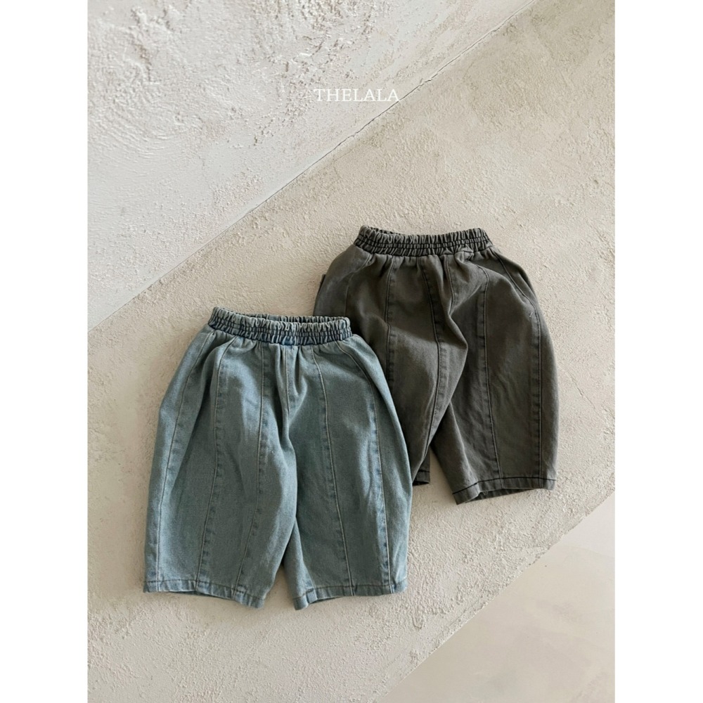 Thelala 褲子 더랄라 커브데님팬츠-細節圖3