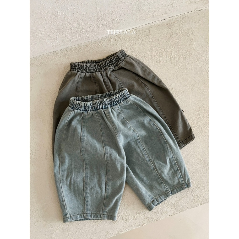 Thelala 褲子 더랄라 커브데님팬츠-細節圖4