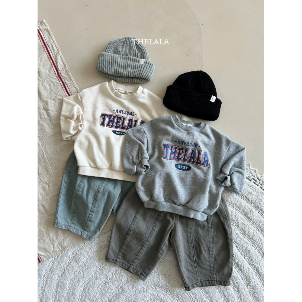 Thelala 上衣 더랄라 어썸맨투맨-細節圖9