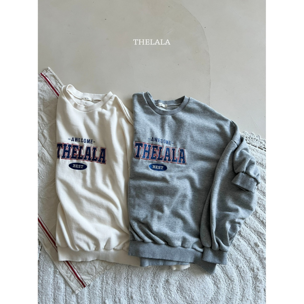 Thelala 上衣 親子裝 더랄라 어썸맨투맨(맘)-細節圖3