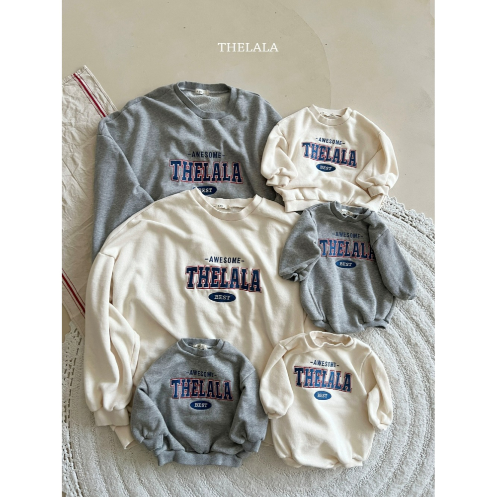 Thelala 上衣 親子裝 더랄라 어썸맨투맨(맘)-細節圖5