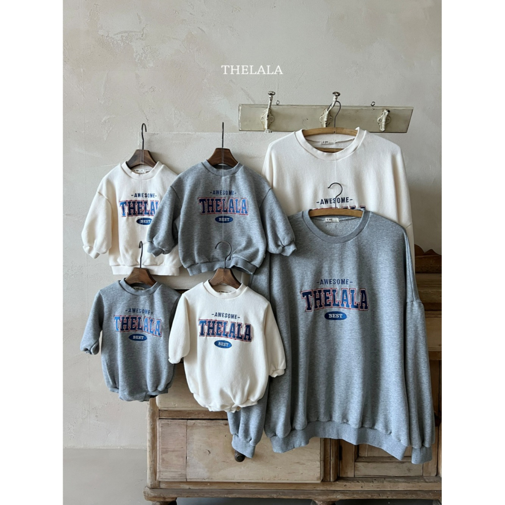 Thelala 上衣 親子裝 더랄라 어썸맨투맨(맘)-細節圖7