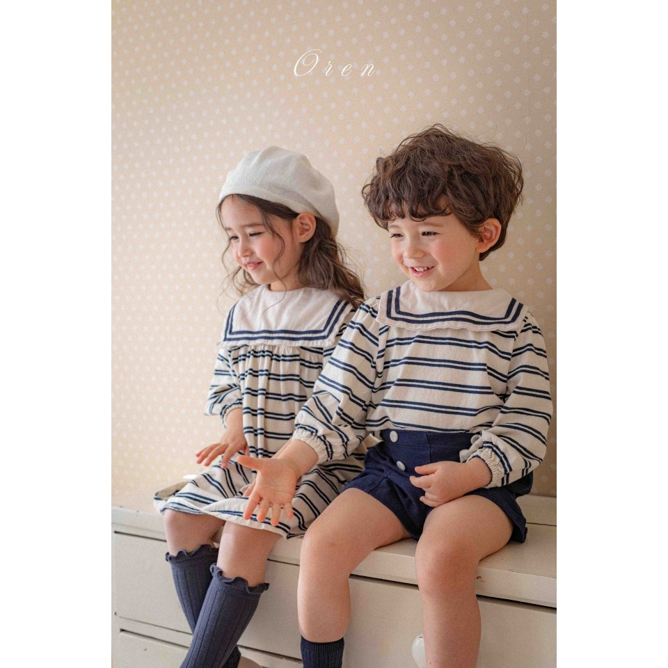 Oren 套裝 上下 오렌 마린ST상하복키즈-細節圖9