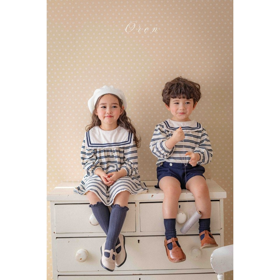 Oren 套裝 上下 오렌 마린ST상하복키즈-細節圖10
