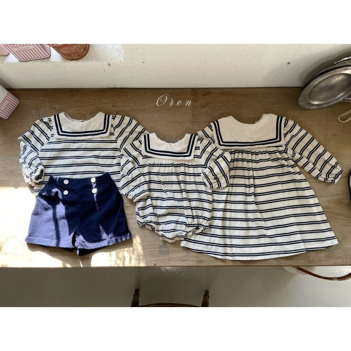 Oren 套裝 上下 오렌 마린ST상하복키즈-細節圖11