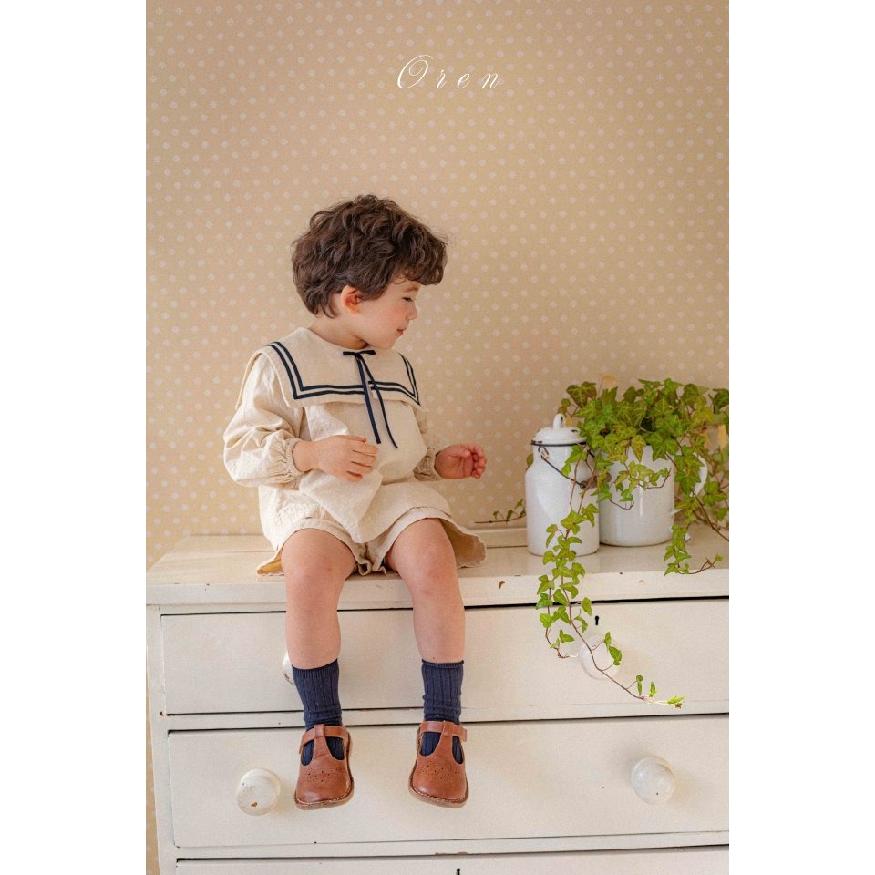 Oren 套裝 上下 오렌 밀크세일러상하복키즈-細節圖2