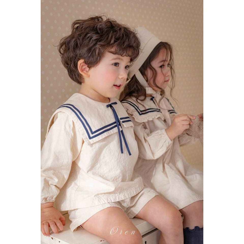 Oren 套裝 上下 오렌 밀크세일러상하복키즈-細節圖4