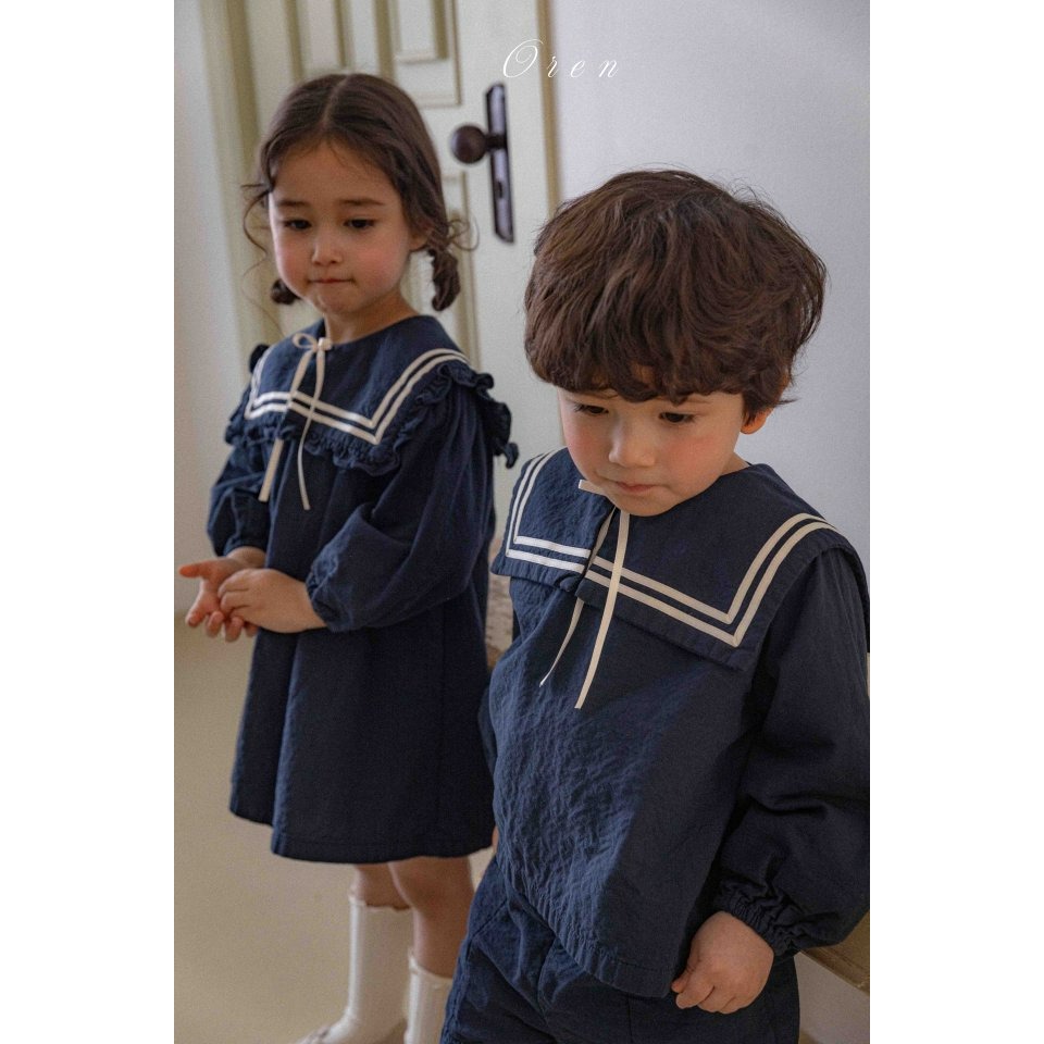 Oren 套裝 上下 오렌 밀크세일러상하복키즈-細節圖7