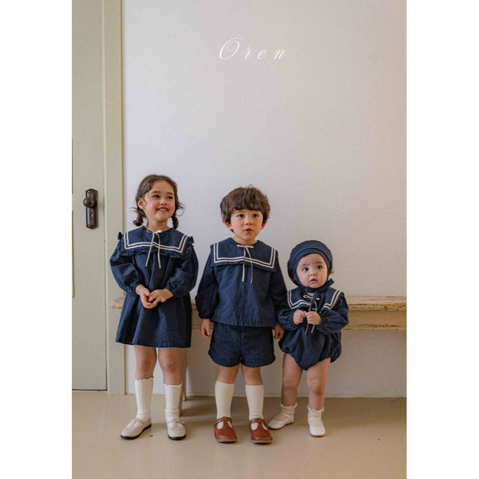 Oren 套裝 上下 오렌 밀크세일러상하복키즈-細節圖8