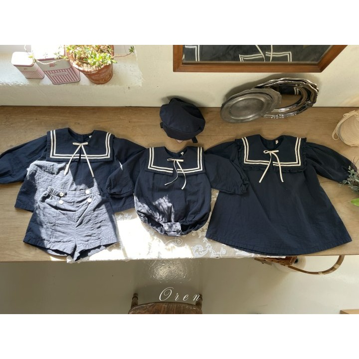 Oren 套裝 上下 오렌 밀크세일러상하복키즈-細節圖10