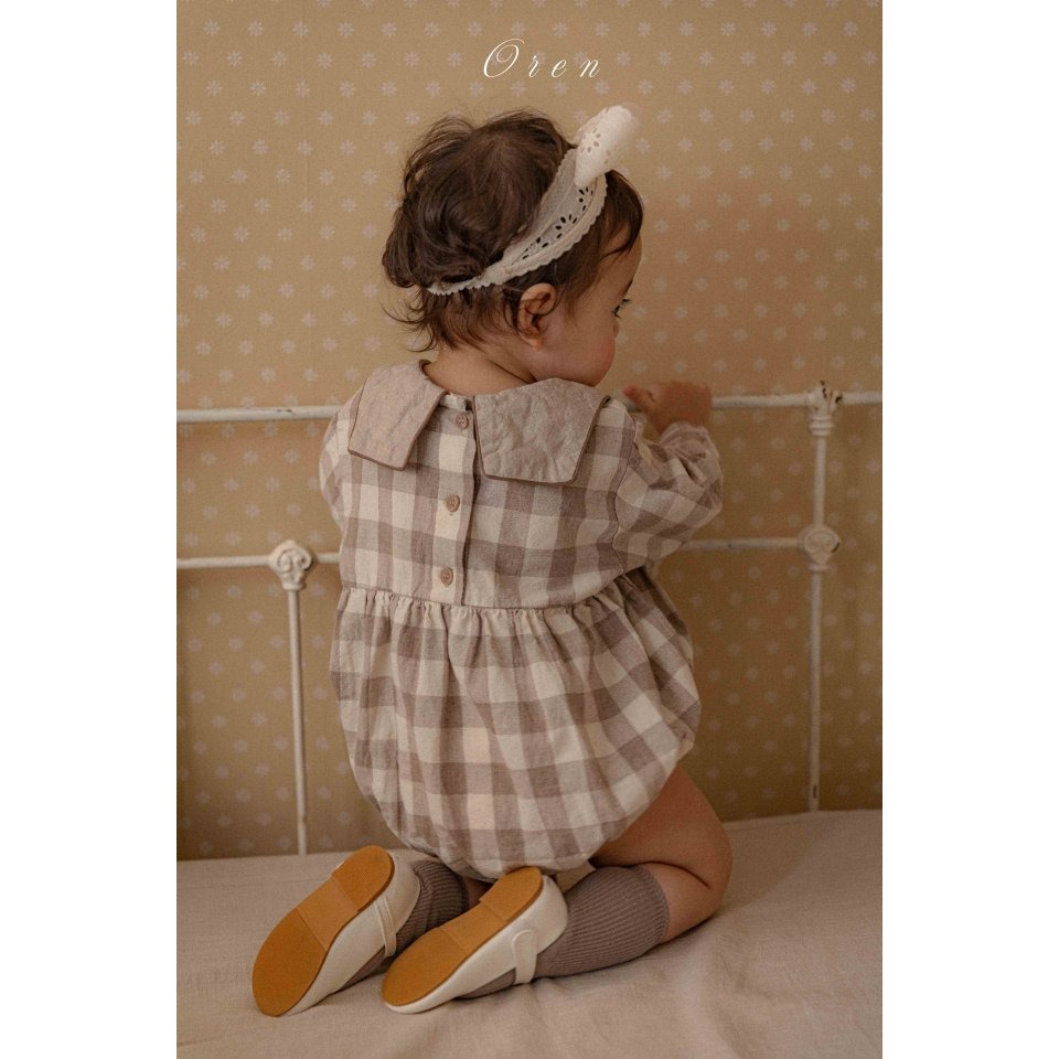 Oren 包屁衣 오렌 봉봉체크슈트-細節圖2