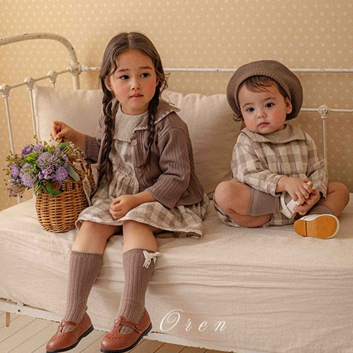 Oren 包屁衣 오렌 봉봉체크슈트-細節圖3