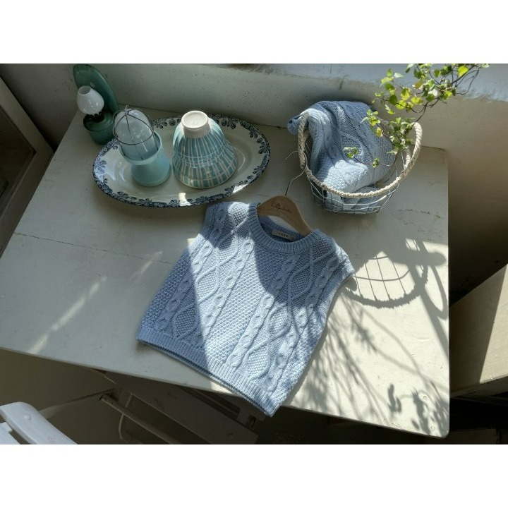 Oren 背心 오렌 셀리앙니트조끼-細節圖9