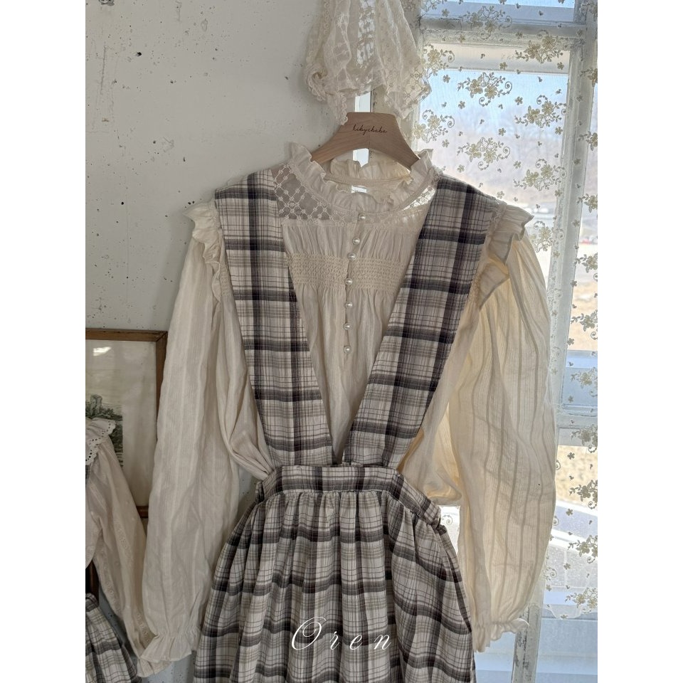 Oren 上衣 親子裝 오렌 엘리스모킹블라우스맘-細節圖4