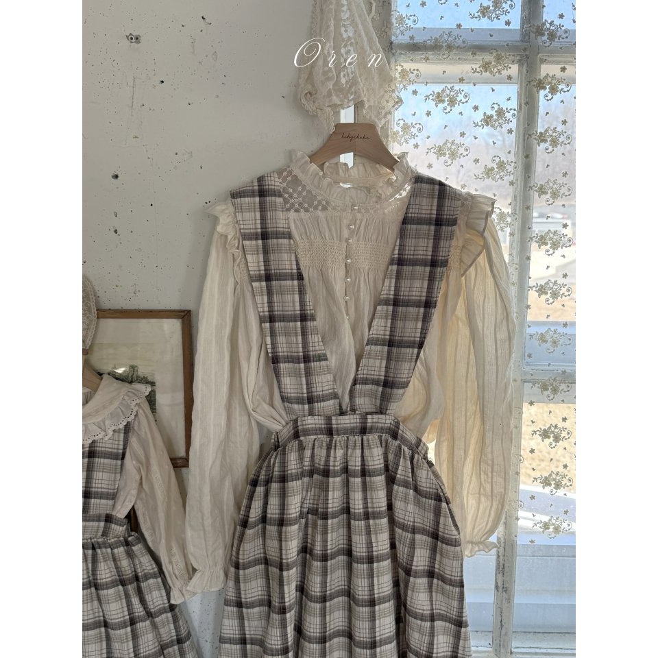 Oren 上衣 親子裝 오렌 엘리스모킹블라우스맘-細節圖6