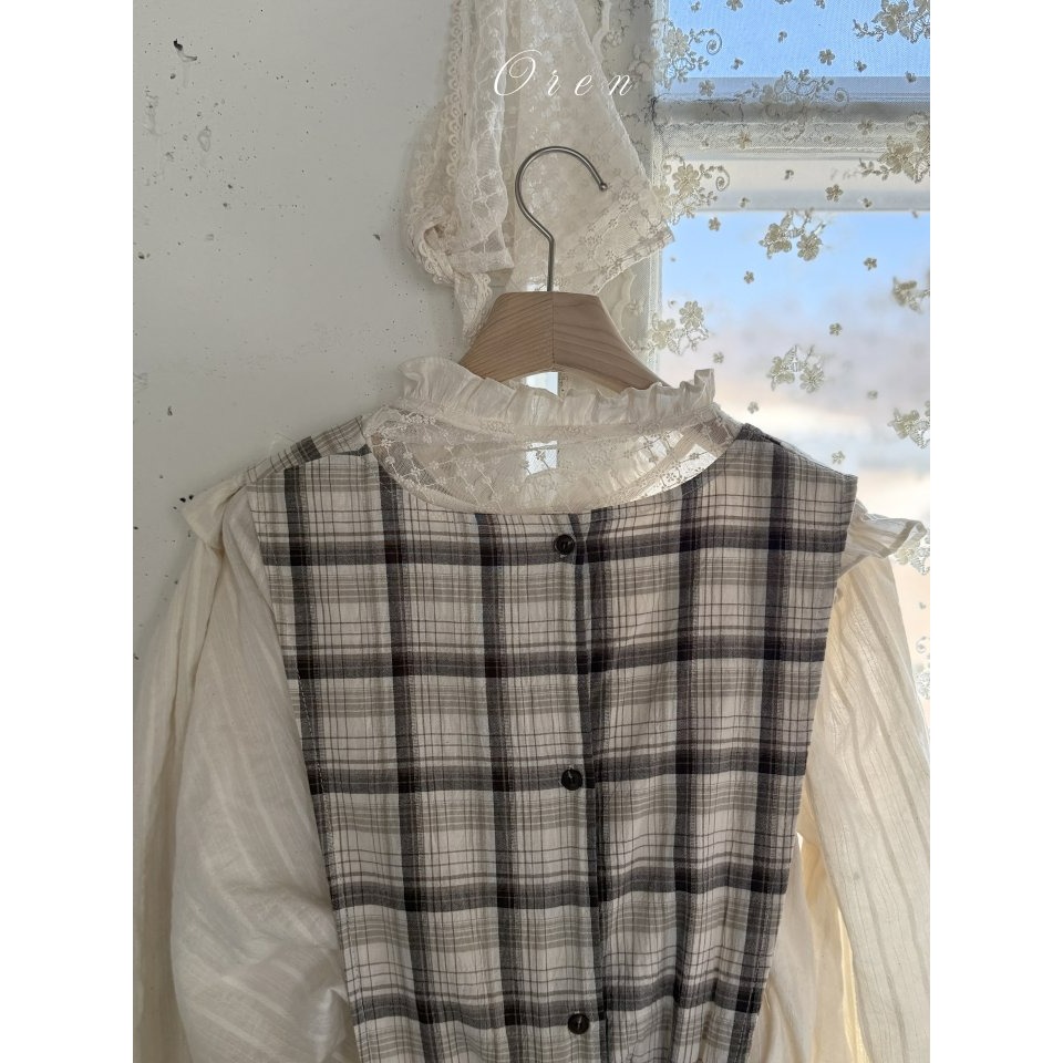 Oren 上衣 親子裝 오렌 엘리스모킹블라우스맘-細節圖7