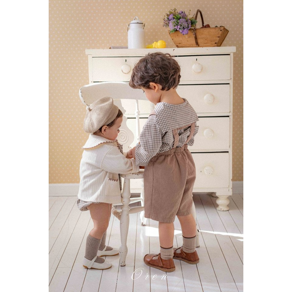 Oren 上衣 오렌 제리세일러셔츠키즈-細節圖6