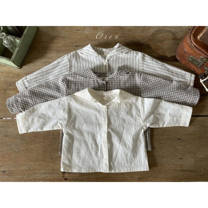 Oren 上衣 오렌 제리세일러셔츠키즈-細節圖8