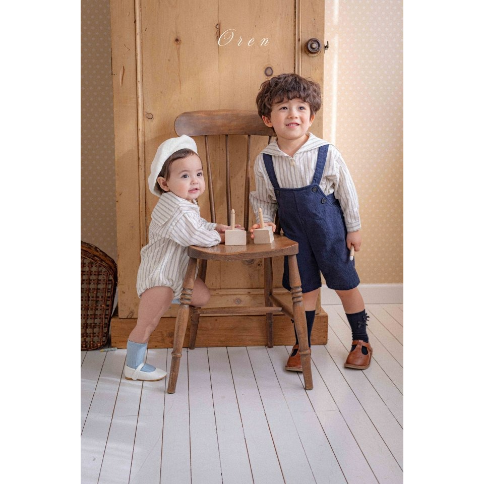 Oren 吊帶褲 오렌 제이미오버올키즈-細節圖3