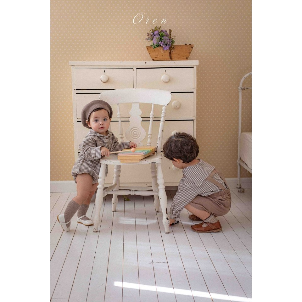 Oren 吊帶褲 오렌 제이미오버올키즈-細節圖6